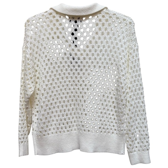 Oliver. O Knit Polo Pointelle Sweater Size XL NWT - Picture 2 of 5